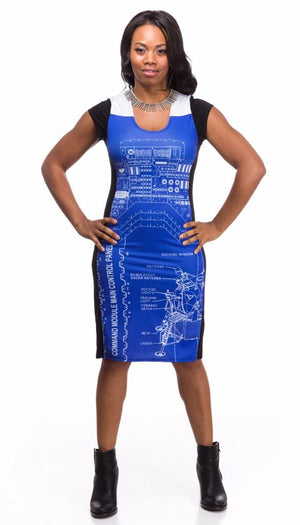 blueprint rocket scientist Apollo Lander dress