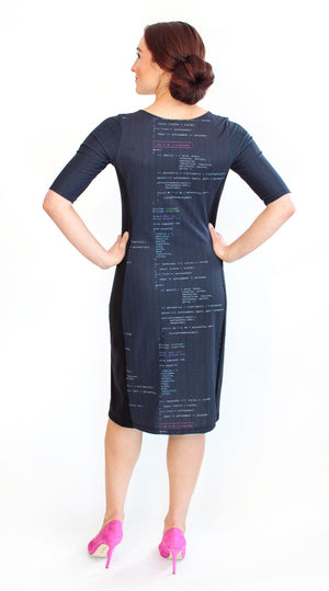 Computer Code Programming Dress Back