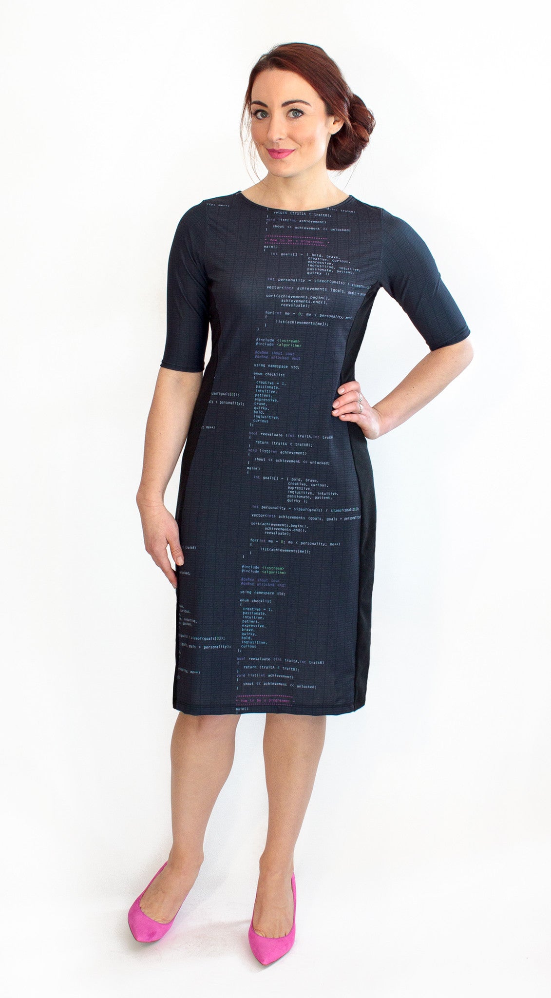 Shenova Fashion  Code Poetry Dress